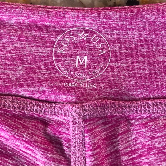 KOS USA pink baggy capris women’s M - Picture 4 of 5